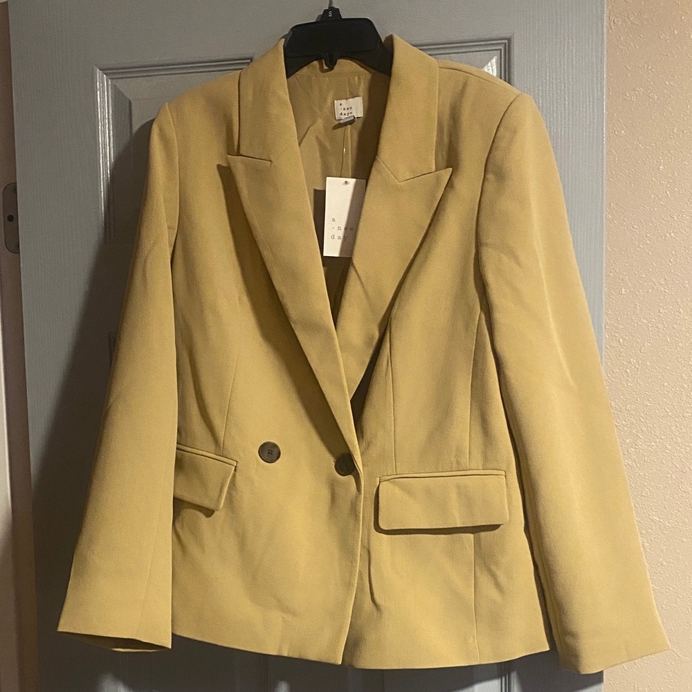 a new day Women's Mustard Blazer